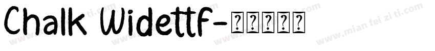Chalk Widettf字体转换